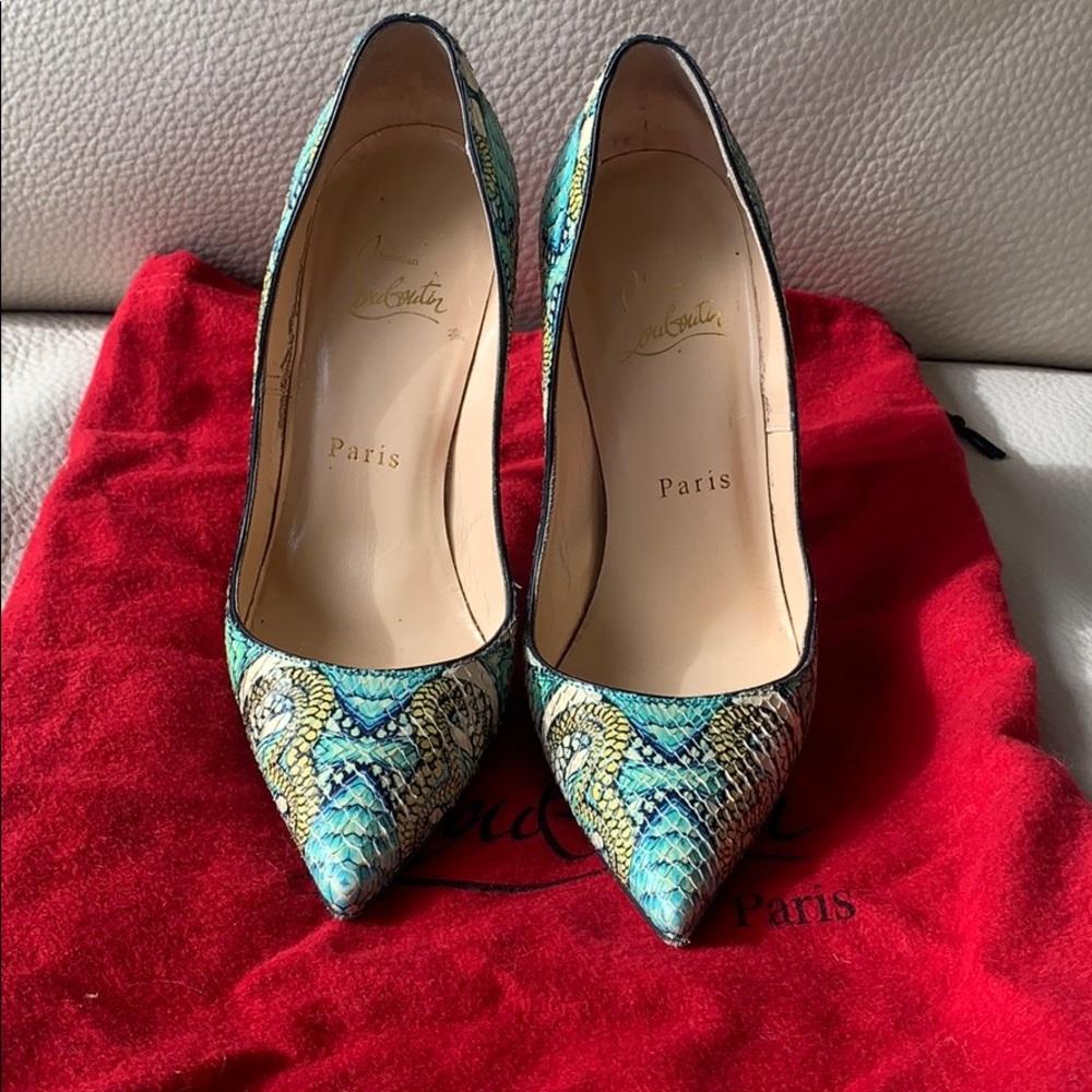 Christian Louboutin size 36 python So Kate 120MM